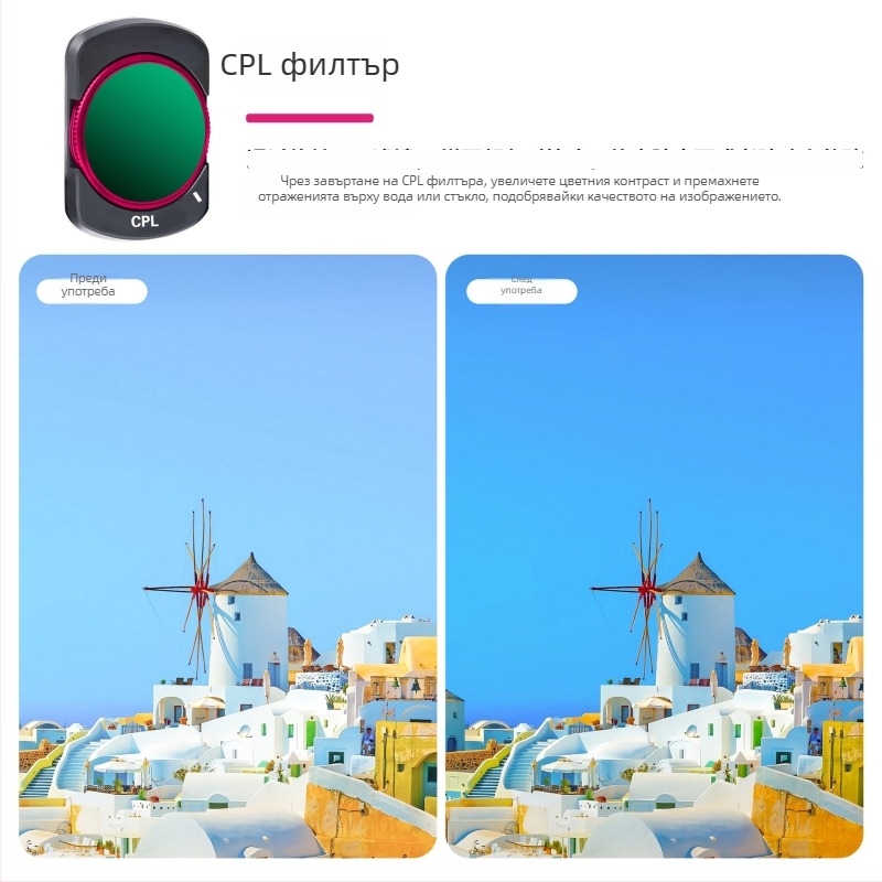 Zomei поляризационен филтър за DJI Osmo Pocket 3 – магнитно бързо освобождаване, UV/CPL/ND, оптично стъкло