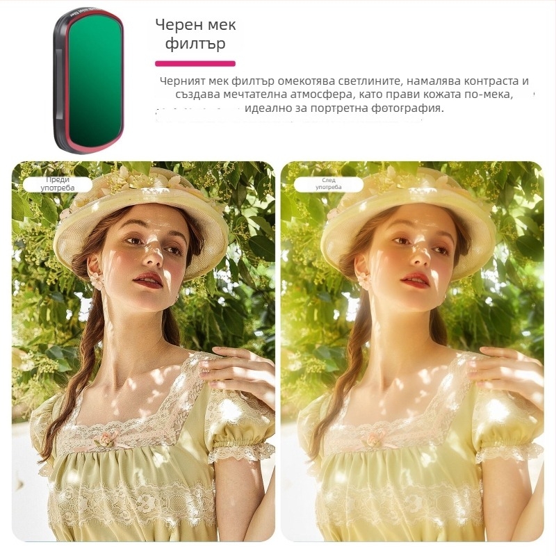 Zomei поляризационен филтър за DJI Osmo Pocket 3 – магнитно бързо освобождаване, UV/CPL/ND, оптично стъкло