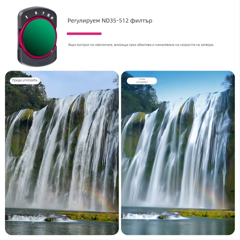 Zomei поляризационен филтър за DJI Osmo Pocket 3 – магнитно бързо освобождаване, UV/CPL/ND, оптично стъкло