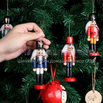 Nutcracker Soldier – дървена фигура за коледна украса, Schima superba, в подаръчна кутия, марка LyAn