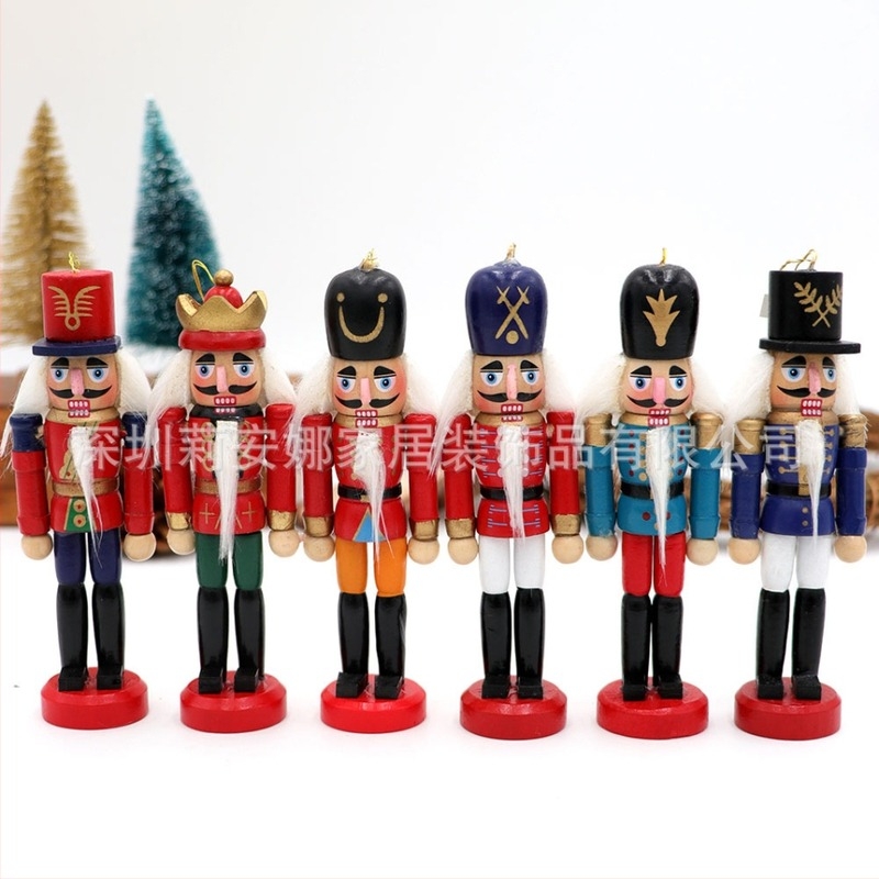 Nutcracker Soldier – дървена фигура за коледна украса, Schima superba, в подаръчна кутия, марка LyAn
