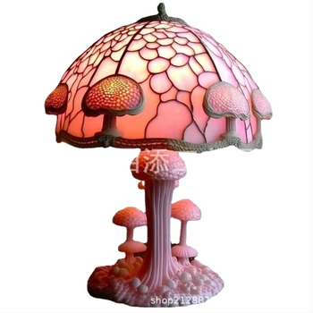 Mo Tian настолна лампа от серията Stained Glass Plant – смола, готова за подарък