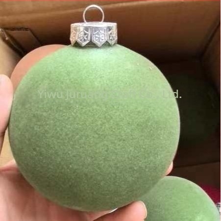 Коледна топка с флокинг — Poly Velvet, флокинг материал и флокинг изработка