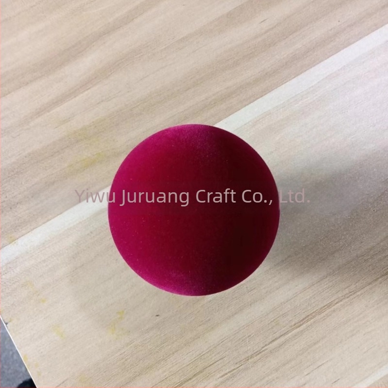 Коледна топка с флокинг — Poly Velvet, флокинг материал и флокинг изработка