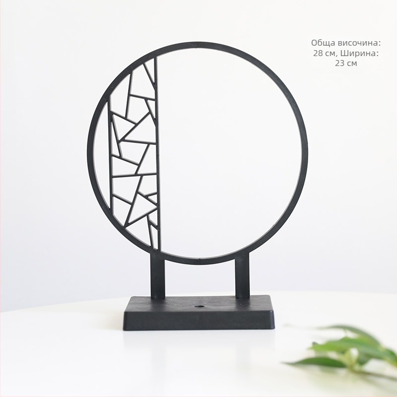 Разделител за бюро в китайски стил с бамбукови листа и Zen цветя, екран с облачен мотив (Не е вносен; Не е подарък; Без IP разрешение)