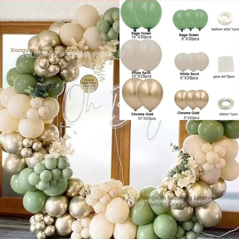 Латекс балонен комплект – кръгли балони, без лого, ретро винтидж стил за рождени дни и сватби