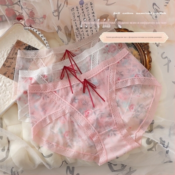 Дамско мрежесто долно бельо от найлон с безследен дизайн, повдигане на дупето, бързо изсъхване, дишаши и антибактериално; плетено, 11-20D, 80-90% найлон, памучна подплата в чатала