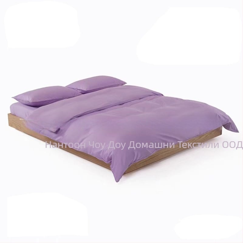 Комплект завивка с калъф за завивка и две калъфки, химическо влакно, плоско тъкане, 110 г/м², реактивно печатане и боядисване, Нордичен стил