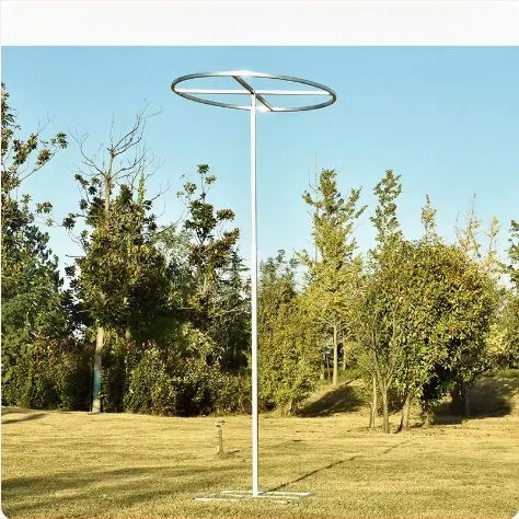 Телескопична железна пръчка за сватбени завеси с мъниста – кръгла рамка, стойка за завеси