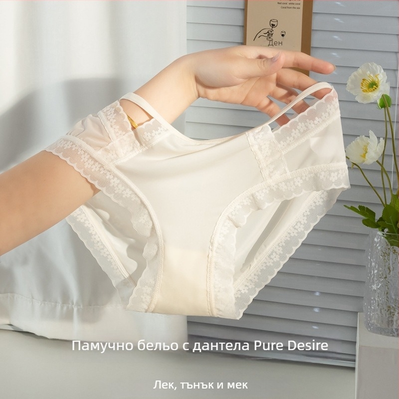 Дамски найлонови бикини бельо, дишащи, плетени, със средна талия, хастар от вискоза, 90–95% найлон, 61–70d