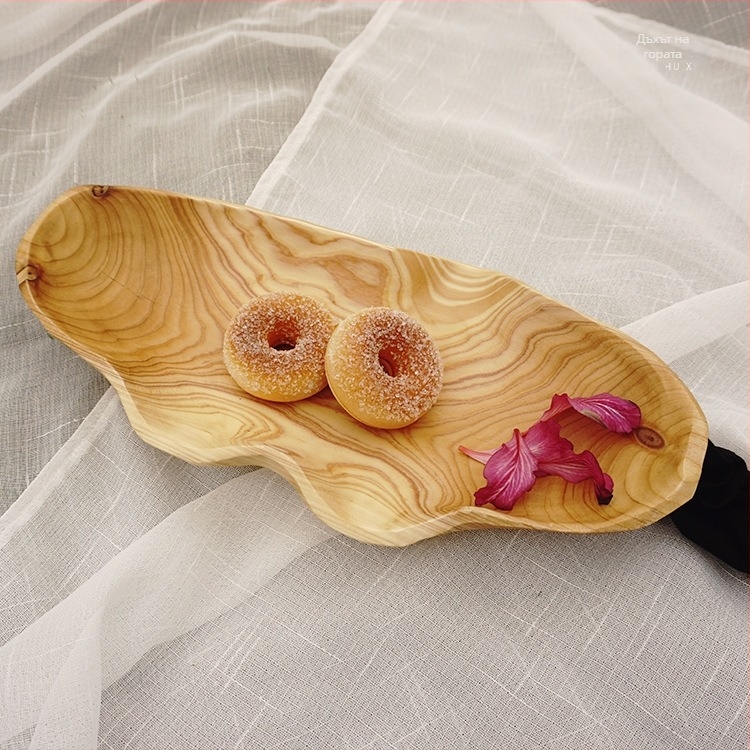 Дървена чиния за плодове, пасторален стил, прост стил; марка Forest breathing; материал: Друг; категория: плодова чиния