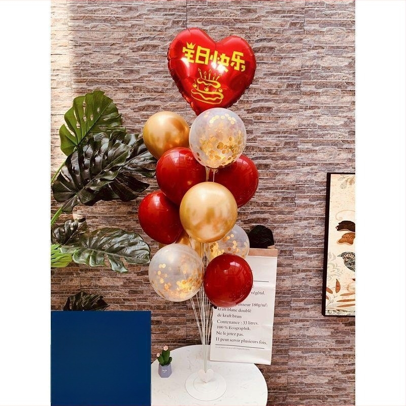 Колонна стойка за балони за сватби и празненства – алуминиево фолио балон, тип балон: играчка, форма: сърце