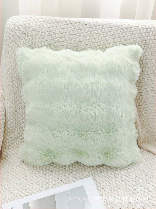 Едностранна плюшена възглавница за хол и офис, полиестер, модерен минималистичен стил, пространство: всекидневна, персонализация налична