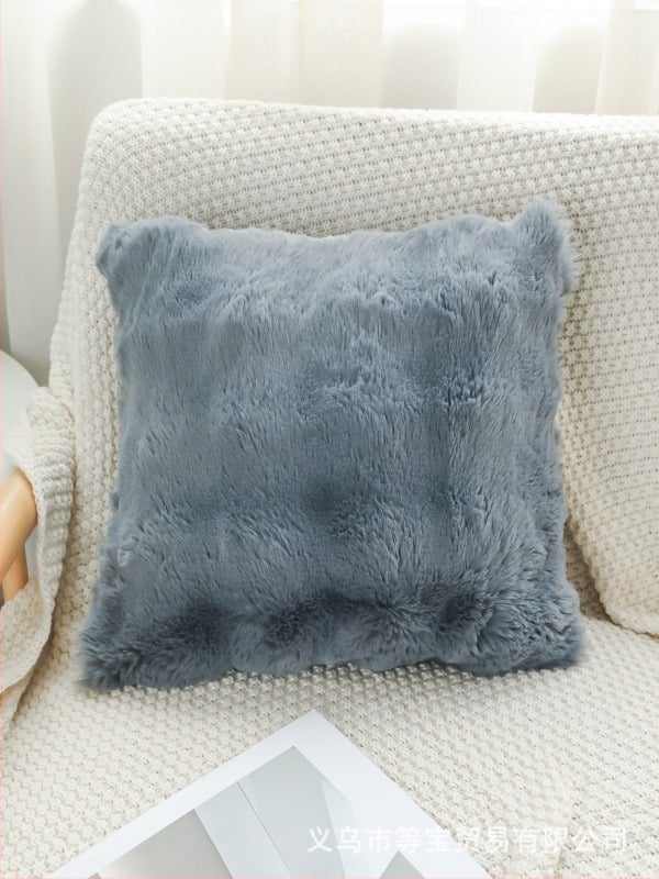 Едностранна плюшена възглавница за хол и офис, полиестер, модерен минималистичен стил, пространство: всекидневна, персонализация налична