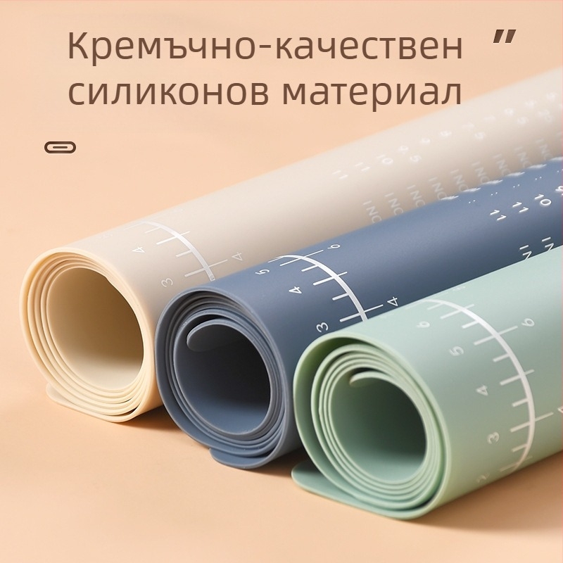 Силиконова подложка за месене и разточване — Sylvania, възможност за печат на лого, персонализируема, пусната през 2023 г.