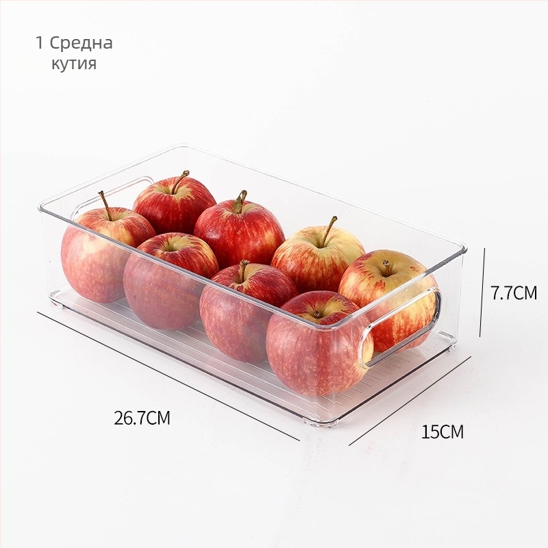 Кутия за съхранение във фризера за плодове и зеленчуци, хранителна пластмаса, прост стил, кухненски органайзер