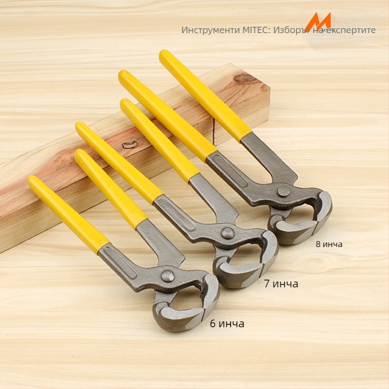 Плоскогубци за изваждане на пирони, горна и плоска челюст, високовъглеродна стомана, тегло 220 г / 250 г / 360 г