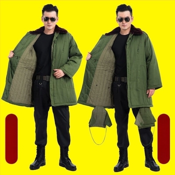 Дълго палто, корейска версия, свободна кройка, Corduroy плат, съдържание на лен под 10%