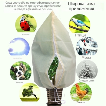 Защитна покривка за растения срещу мраз — полипропилен, подходяща за градина и саксии, с възможност за персонализиране