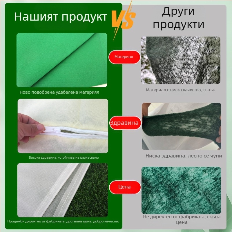 Защитна покривка за растения срещу мраз — полипропилен, подходяща за градина и саксии, с възможност за персонализиране