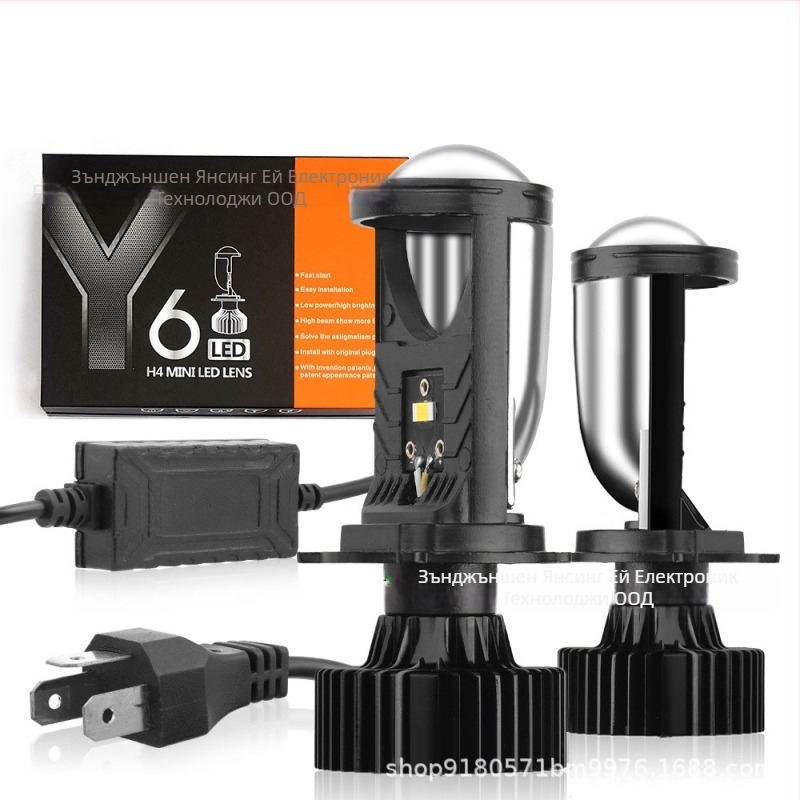 Фар YXY-Y6 със леща рибешко око за автомобили и мотоциклети, универсален 12-24V, 8000 lm, CSP3570-45, IP68, 35W