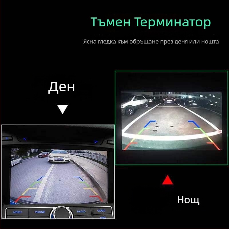 AHD камера за задно виждане с фишай обектив, 720P, 12V, 90° регулируем ъгъл, CVBS