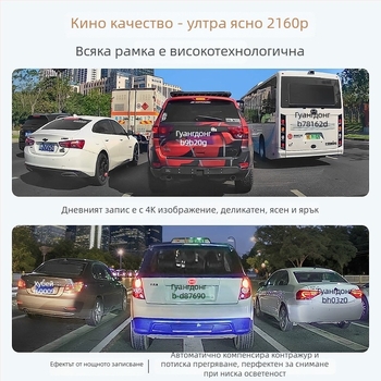 Dash камера за Lincoln Aviator MKX, 2160P резолюция, 170° широк ъгъл, цикличен запис, паркинг мониторинг и детекция на сблъсък