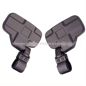 GOOFIT UTV офроуд комплект за задно виждане, квадратно огледало, монтаж с положителни зъби, модел UTV-Q004