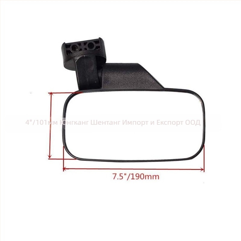 GOOFIT UTV офроуд комплект за задно виждане, квадратно огледало, монтаж с положителни зъби, модел UTV-Q004