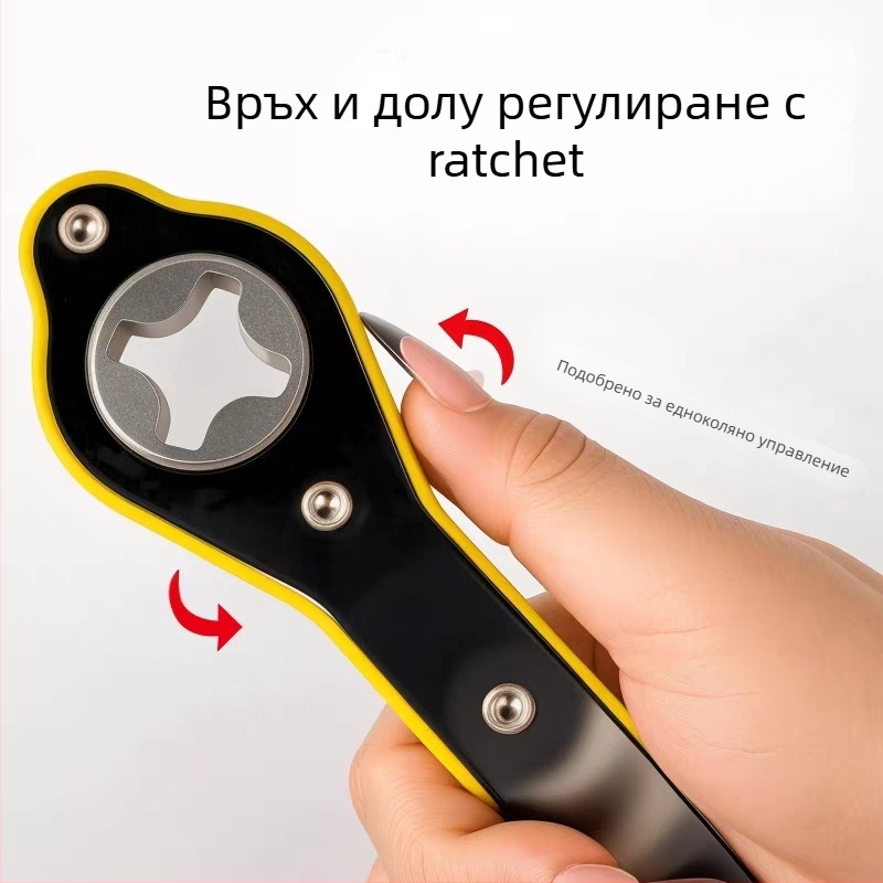 Ключ за домкрат за автомобили, универсален ръчен ключ с рейчет за смяна на запасното колело