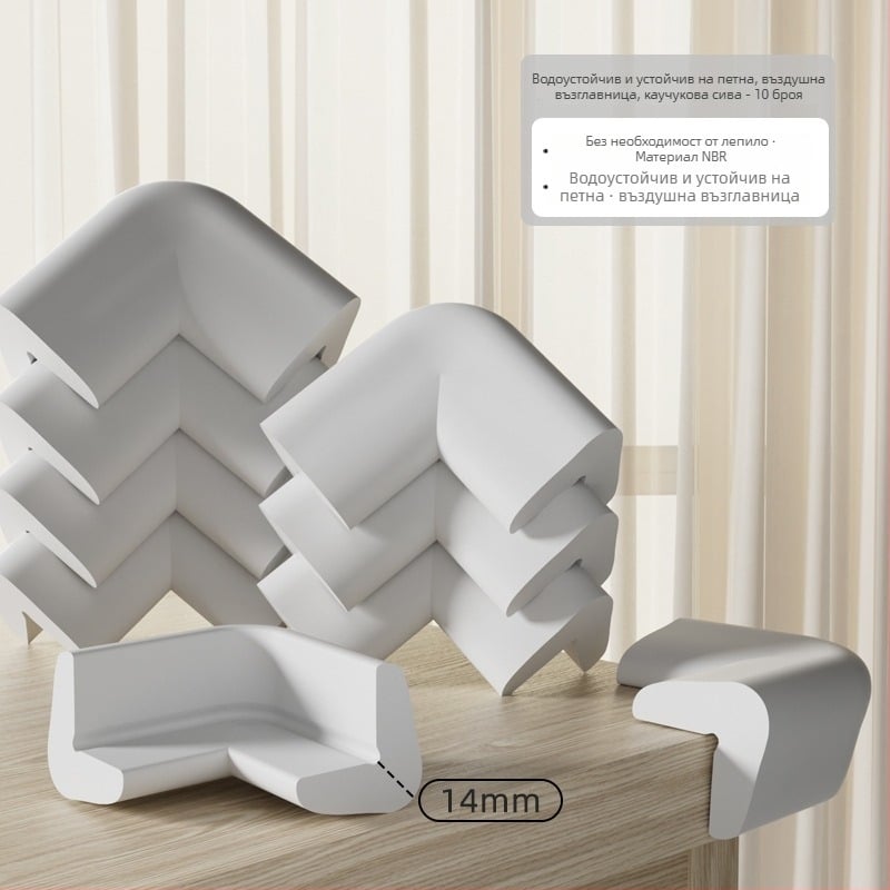 Shield Dad Бебешки предпазител за ъгъл на масата – 90° ъглов защитник против удари, пакет от 100