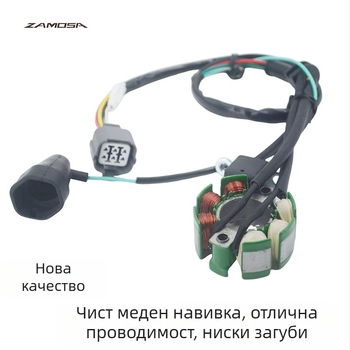 Статорна намотка за Kawasaki KX250F и Suzuki RM-Z250 | Модели: KX250F 05-08, RM-Z250 05-06 | Марка: ZAMOSA | OEM: 21003-0015 / K2100-30027