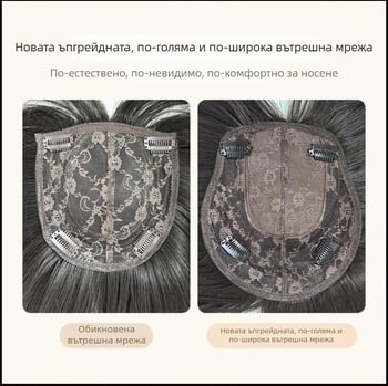 Парик за дами – дълга къдрава коса с равна челка, механичен процес на изработка, материал: местна коприна, модел 502