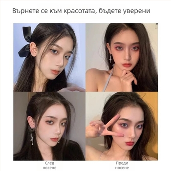 Hairpiece: Реална човешка коса, Прав, 15/25 см, Ръчна изработка, Поддава се на боядисване или перманент