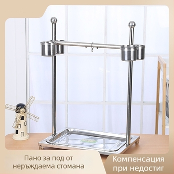 Подова стойка за папагала – неръждаема стомана, издръжлива, за птици.