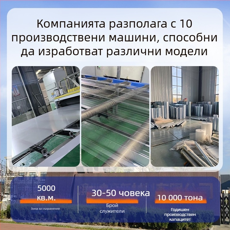 FRP полупрозрачна светлинна панел за оранжерия и слънчева стая, плосък покривен панел тип керемида