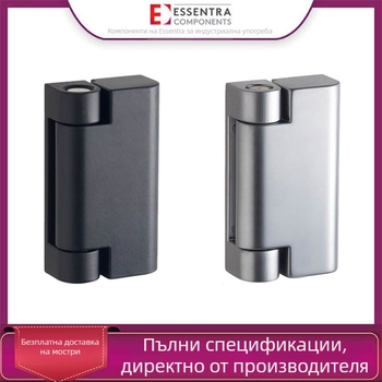 Плосък шарнир за шкаф, цинкова сплав, модел 1437234, Essentra, модерен минимализъм