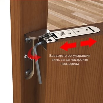 Панта за врати с триизмерно регулиране — марка AODLI; материал: цинкова сплав; покритие: платирано; предназначение: врати