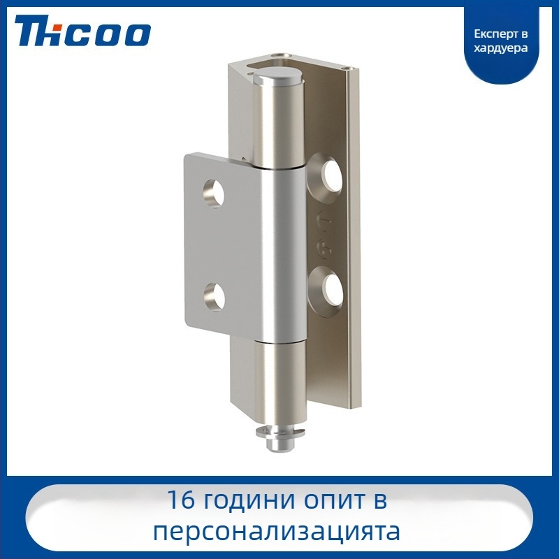 Заварачна пanta за врати на разпределителни шкафове, цинкова сплав, никелово покритие, модел B2108-211N, марка thcoo