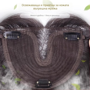 Longyang Перука за жени, права дълга коса, високотемпературна коприна, полу‑ръчно изработена, не подлежи на боядисване или химическо обработване