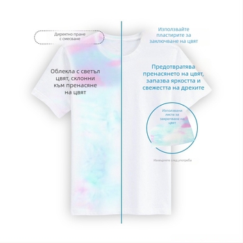 Лист за фиксиране на цвета при пране — анти петна; премахване на миризми; защита срещу молци; 24 броя в кутия; серия: Почистване и грижа за облеклото; Продукт номер C00268