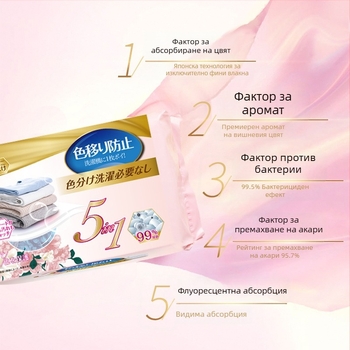 Wordlife Цветоулавящи листове за пране, 60 листа на пакет, 48 пакета в кутия