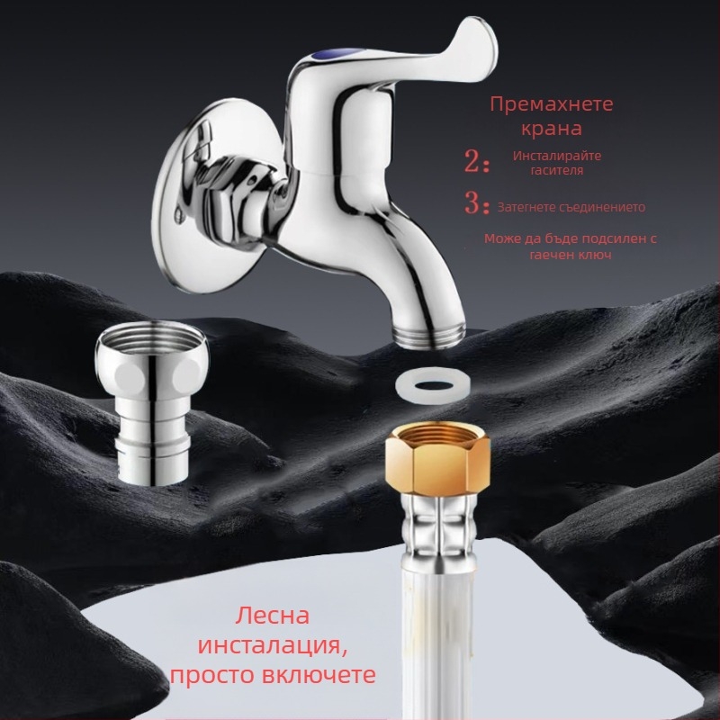 Тръба за воден вход към пералня – PVC, номинално налягане 1.0, работна температура 0–80°C, ръчен монтаж, Huixin