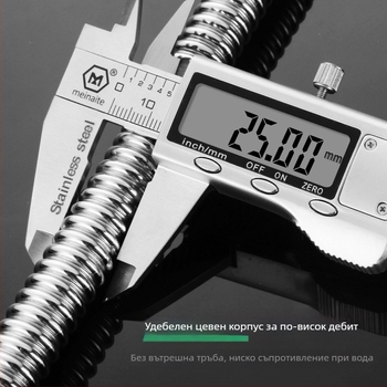 Метален воден входен маркуч за бойлер, пералня и тоалетна — 304 неръждаема стомана, навит тръбопровод, номинално налягане 1.6–2.0, -20 до 200°C, ръчна инсталация