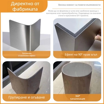 Панел от въглероден кристал PVC, 8 мм, плосък стенен панел за домашен, хотелски и офис декор