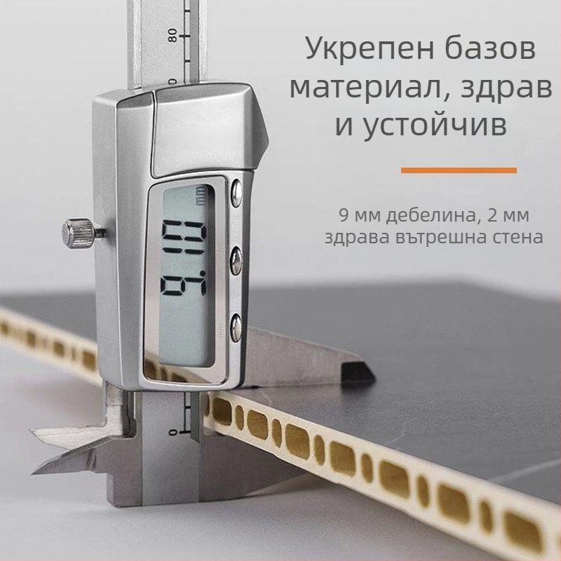 PVC стенни панели с интегриран дизайн за хотелски интериор, V-образен шев 400/600 мм, звукоизолация 0.20, топлопроводност 0.125