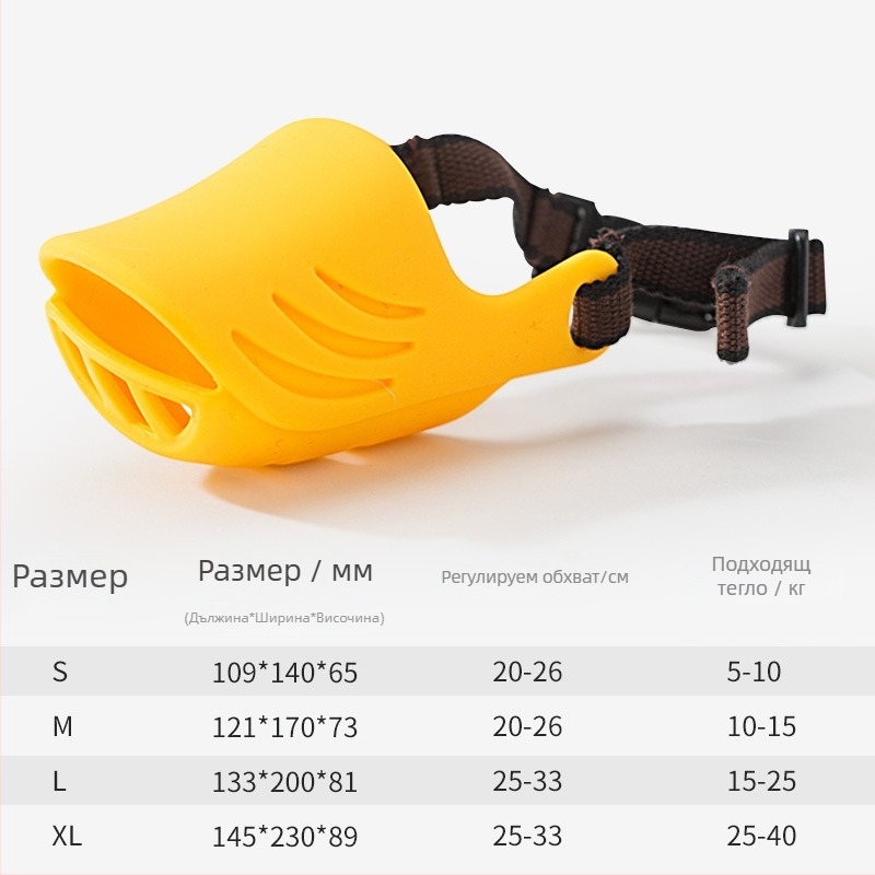 Силиконов кучешки музул – против ухапване, против ядене и против лай, пакет 50 броя