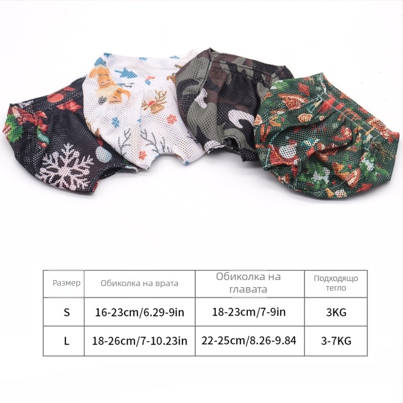 Котешка муцуна от мрежеста тъкан, дишаща, против ухапване, против лаене, против стрес