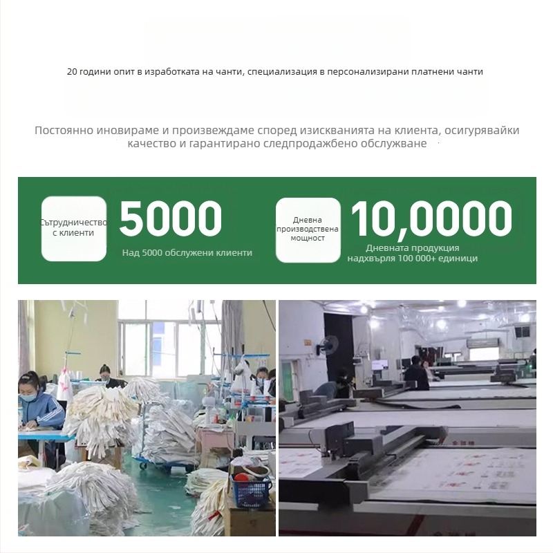 Платнена чантичка за рамо, персонализирана с лого, UV дигитален печат и ситопечат, материал: платно с 10% полиестер