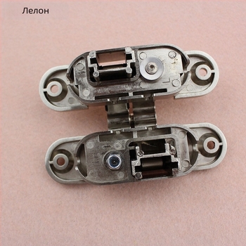 3D регулируема невидима панта от цинкова сплав – 180°, лява и дясна разделяне, скрита врата, модел RCH-08, тип H, 60 кг на чифт
